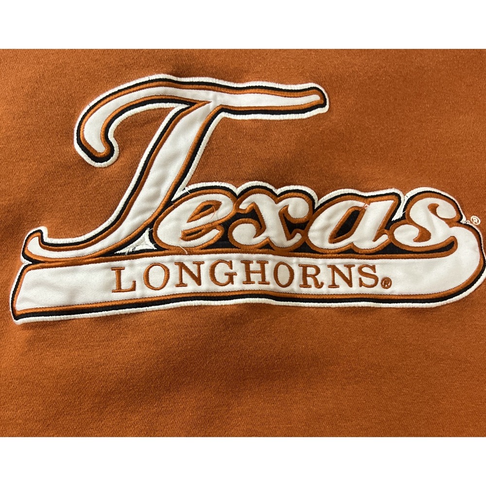 Vintage Texas Longhorns Varsity Ath Hoodie By Cadre Adult Size‎ L Orange Unisex